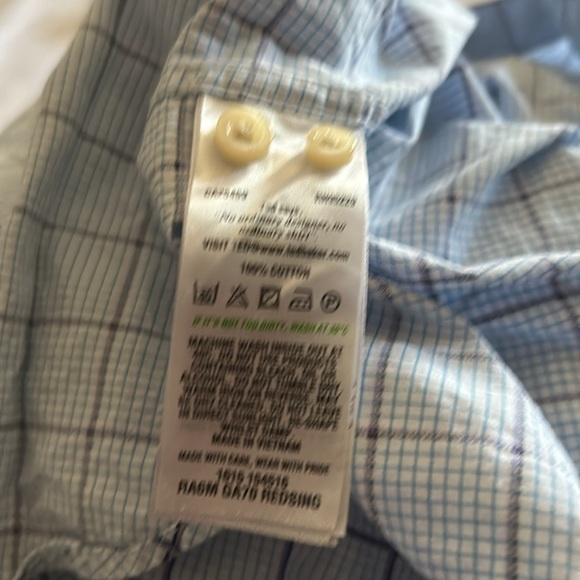 Blue Casual Button Down Shirt with Classic Style - Picture 6 of 6